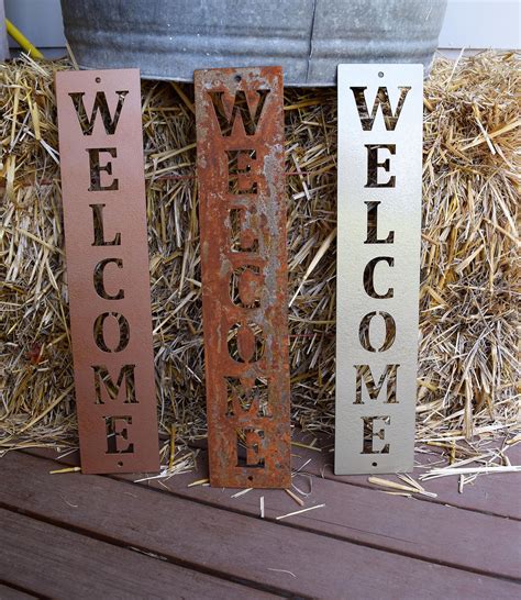 metal house welcome sign|Metal House Welcome Signs .